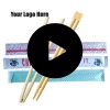 Custom Logo Sleeve Enclosed 9" Individual Chopsticks 2000 Pairs