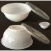 32oz White Diamond Bowls with Lids 300ct